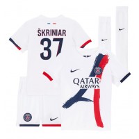 Maglie da calcio Paris Saint-Germain Milan Skriniar #37 Seconda Maglia Bambino 2024-25 Manica Corta (+ Pantaloni corti)